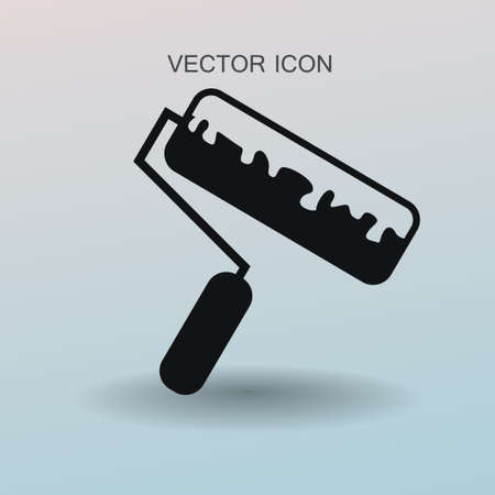 roller painting icon vector illustrationのイラスト素材
