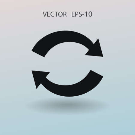 Flat icon of cyclic. vector illustrationの写真素材