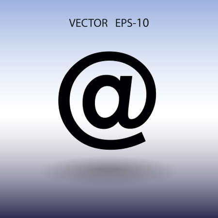 Flat icon of email. vector illustrationのイラスト素材