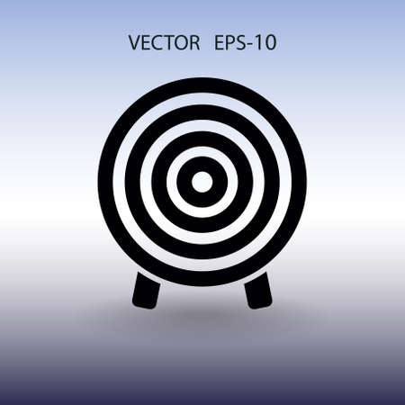 Flat icon of aim vector illustrationのイラスト素材