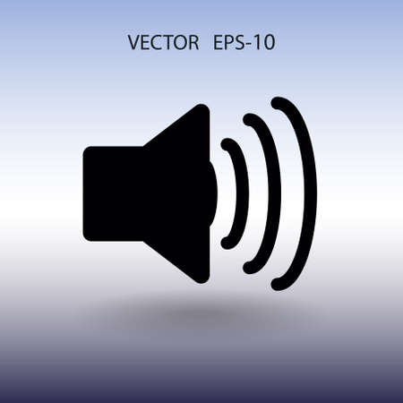 Flat icon of speaker. vector illustrationのイラスト素材