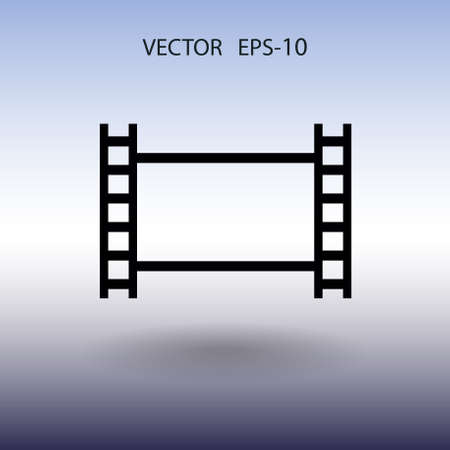 Flat icon of video. vector illustrationのイラスト素材