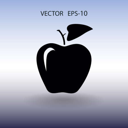 Flat  icon of apple vector illustrationのイラスト素材