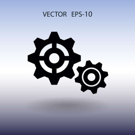 Gears icon. vector illustrationのイラスト素材