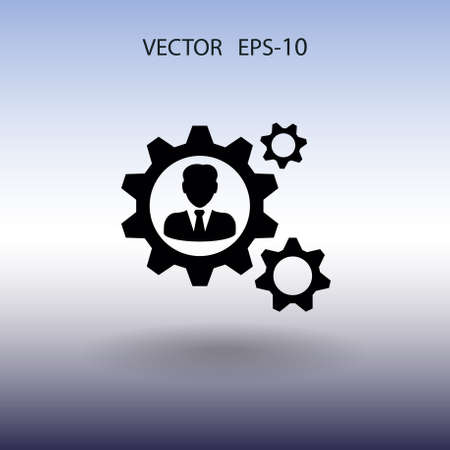 Team work icon. vector illustrationのイラスト素材