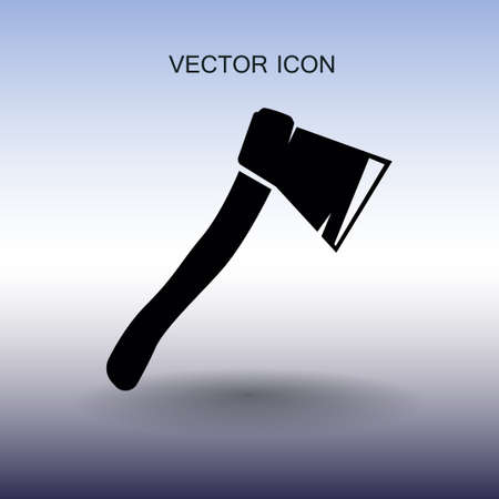 The ax stuck in a tree stump vector illustrationのイラスト素材