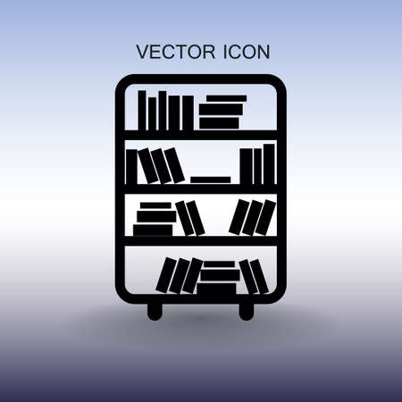 shelves with books vector illustrationのイラスト素材