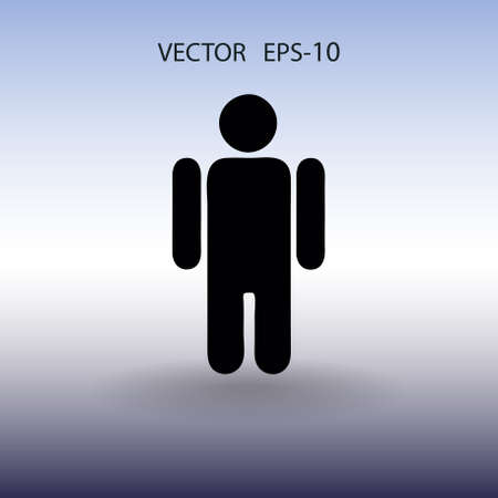 Flat icon of businessman. vector illustrationのイラスト素材