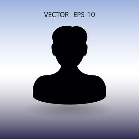 Flat icon of businessman. vector illustrationのイラスト素材