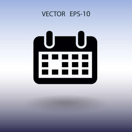 Flat icon of calendar. vector illustrationのイラスト素材