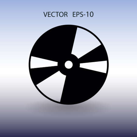 Flat  icon of DVD disc. vector illustrationのイラスト素材