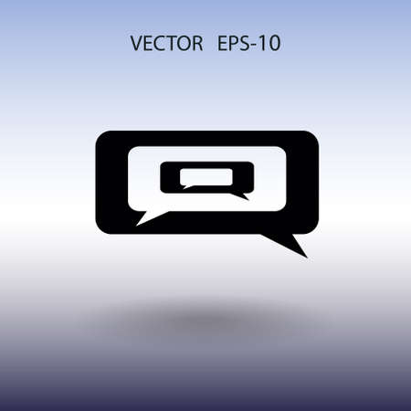 chatting icon. vector illustrationのイラスト素材