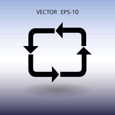 Flat icon of cyclic. vector illustrationのイラスト素材