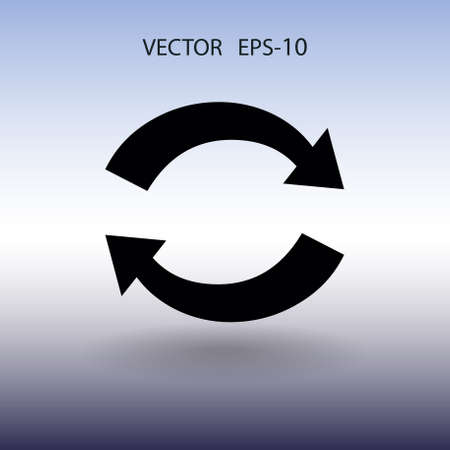 Flat icon of cyclic. vector illustrationのイラスト素材