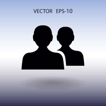 Flat icon of team work. vector illustrationのイラスト素材