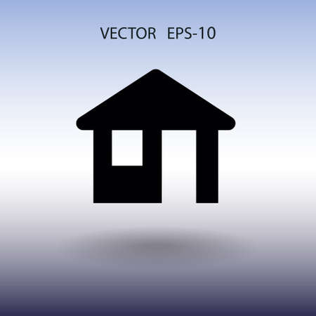 Flat icon of home. vector illustrationのイラスト素材