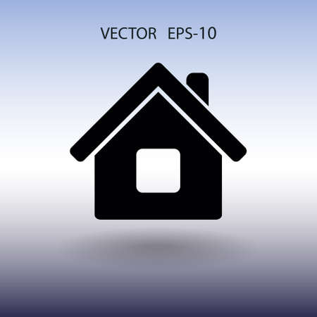 Flat icon of home. vector illustrationのイラスト素材