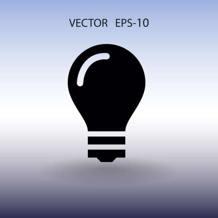 Flat icon of bulb. vector illustrationのイラスト素材