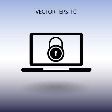 Internet security icon. vector illustrationのイラスト素材