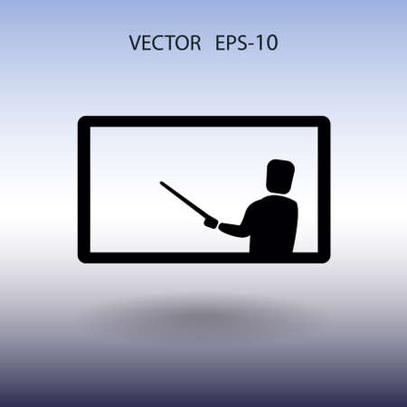 Flat  icon of presentation. vector illustrationのイラスト素材