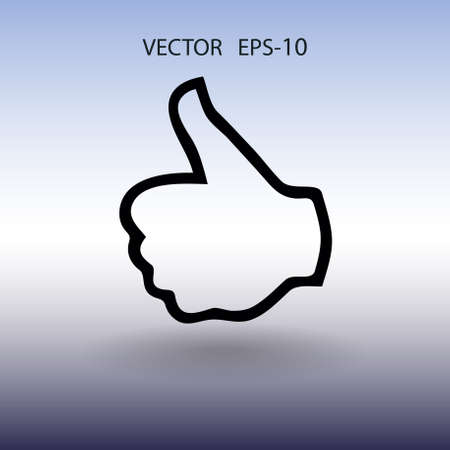 Flat icon of ok. vector illustrationのイラスト素材