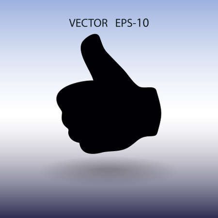Flat icon of ok. vector illustrationのイラスト素材