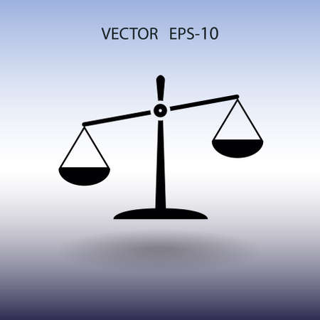 Flat  icon of Justice. vector illustrationのイラスト素材