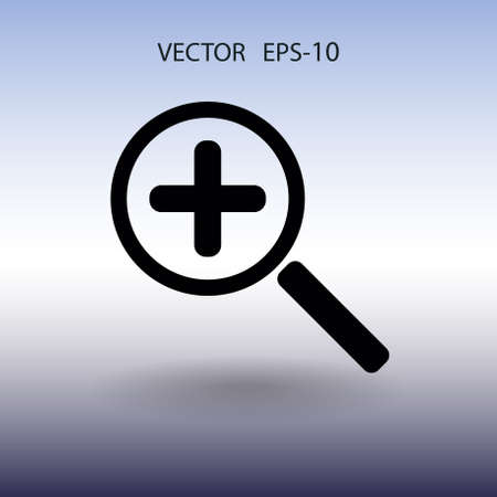 Zoom  icon. vector illustrationのイラスト素材