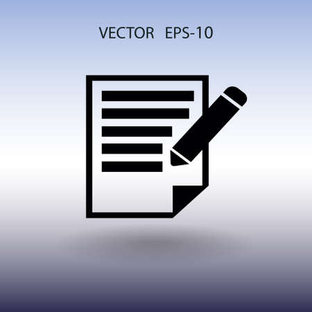 Flat  icon of notes. vector illustrationのイラスト素材