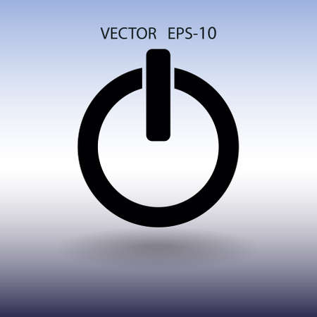 Flat icon of power. vector illustrationのイラスト素材