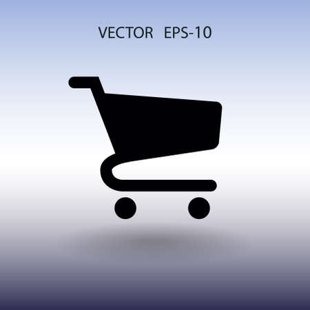Flat icon of shopping chart. vector illustrationのイラスト素材