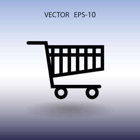 Flat icon of shopping chart. vector illustrationのイラスト素材