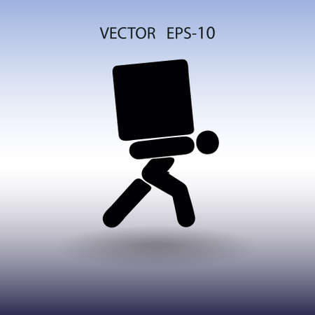 Flat icon of dilivery. vector illustrationのイラスト素材