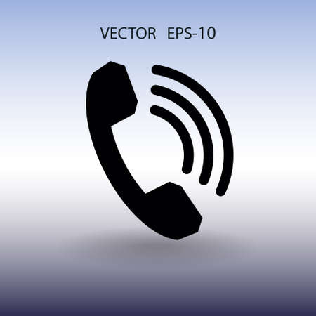Flat icon of a phone. vector illustrationのイラスト素材