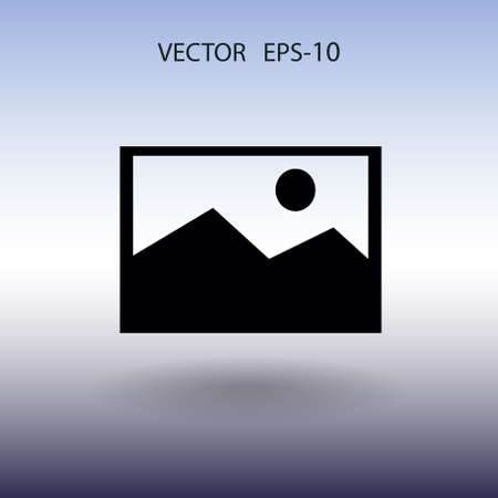 Nature photo icon. vector illustrationのイラスト素材