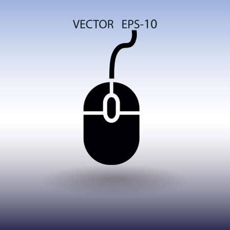Flat icon of mouse. vector illustrationのイラスト素材