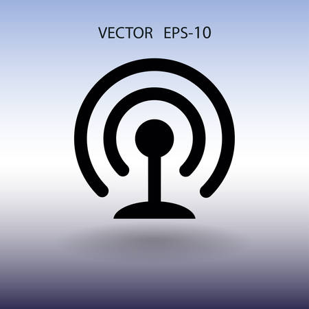 Flat icon of wifi. vector illustrationのイラスト素材