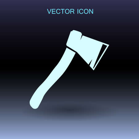 The ax stuck in a tree stump vector illustrationのイラスト素材