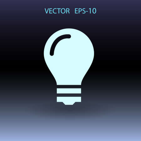 Flat icon of bulb. vector illustrationのイラスト素材