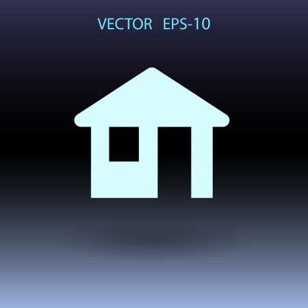 Flat icon of home. vector illustrationのイラスト素材