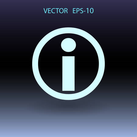 Flat icon of info. vector illustrationのイラスト素材