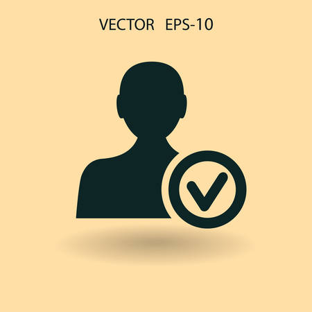 add friend icon. vector illustrationのイラスト素材