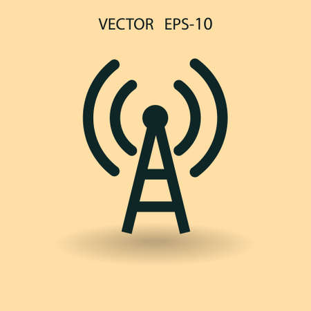Flat icon of wifi. vector illustrationの写真素材