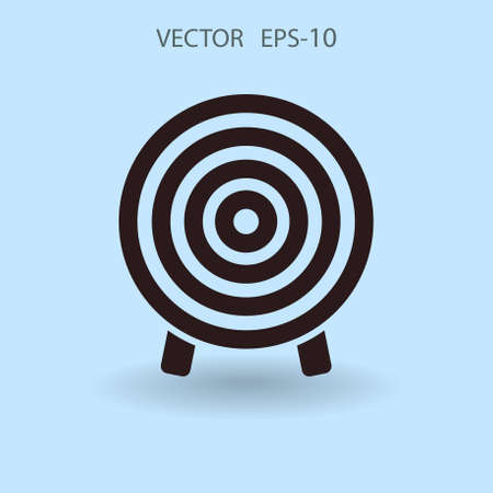 Flat icon of aim vector illustrationのイラスト素材