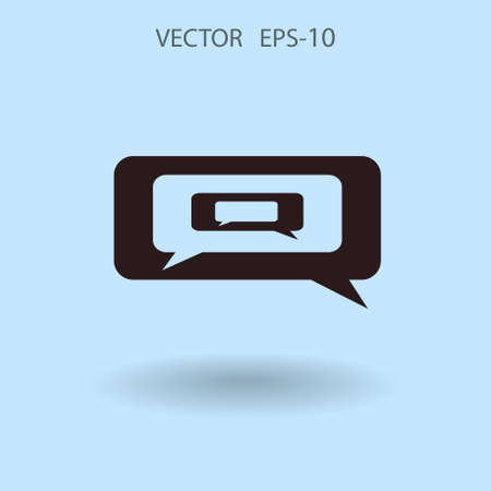 chatting icon. vector illustrationのイラスト素材