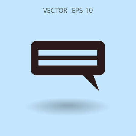 Flat  icon of a communication. vector illustrationのイラスト素材