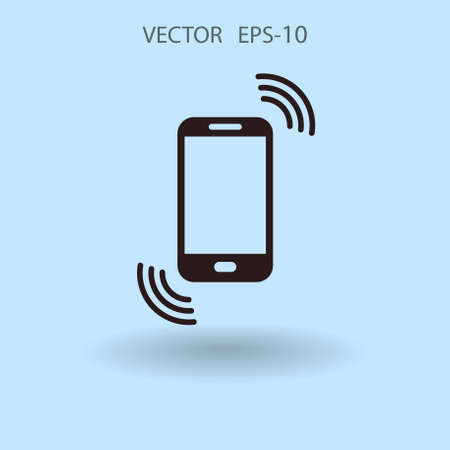 calling icon. vector illustrationのイラスト素材