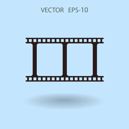 Flat icon of video. vector illustrationのイラスト素材