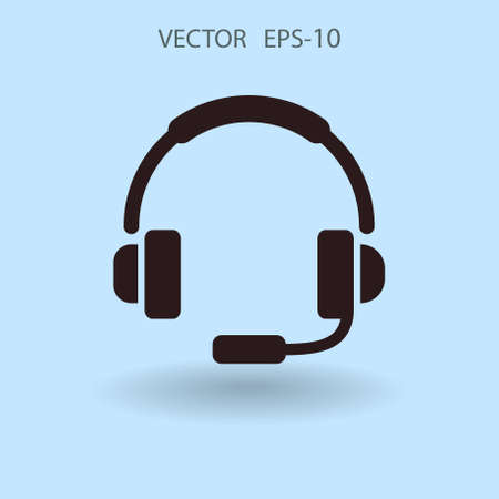Flat icon of support. vector illustrationのイラスト素材