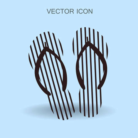 Flip flops icon vector illustrationのイラスト素材